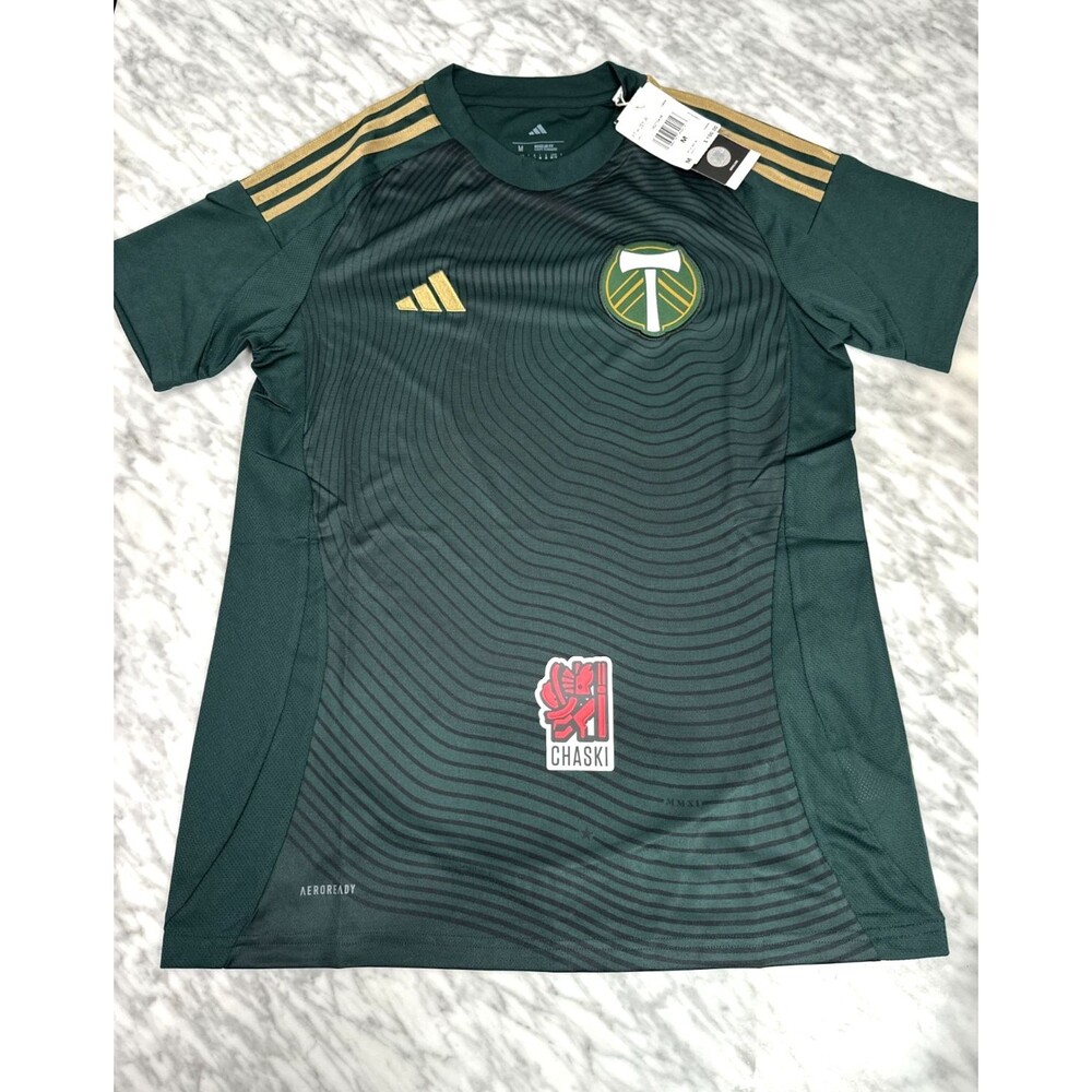 Adidas Portland MLS Timbers 2025 Home Jersey  Green Women's Medium IV9938 NEW
